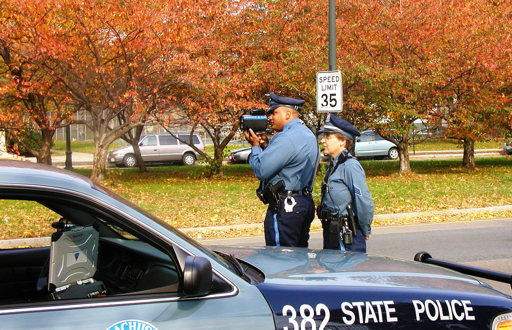 LIDAR speed trap. Photo by Steven Yeh