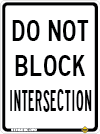 Do not block intersection